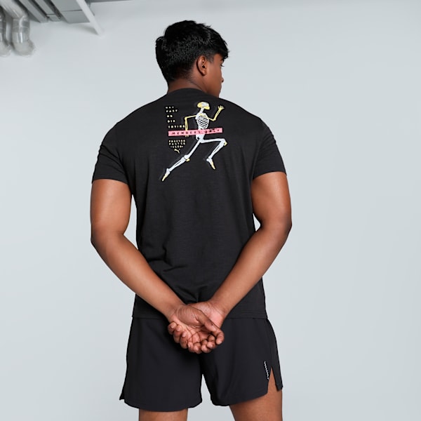 "Run Club" Men's Running Tee, PUMA Black, extralarge-IND